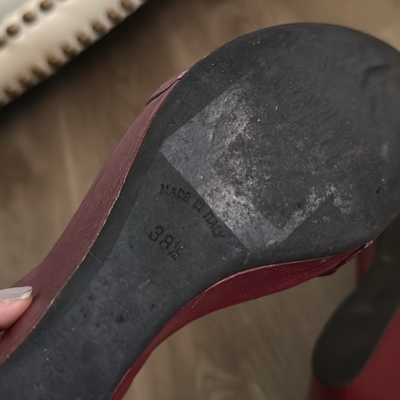 Roberto Del Carlo Elegant Red Women's Wedge Sandals - Picture 7 of 9